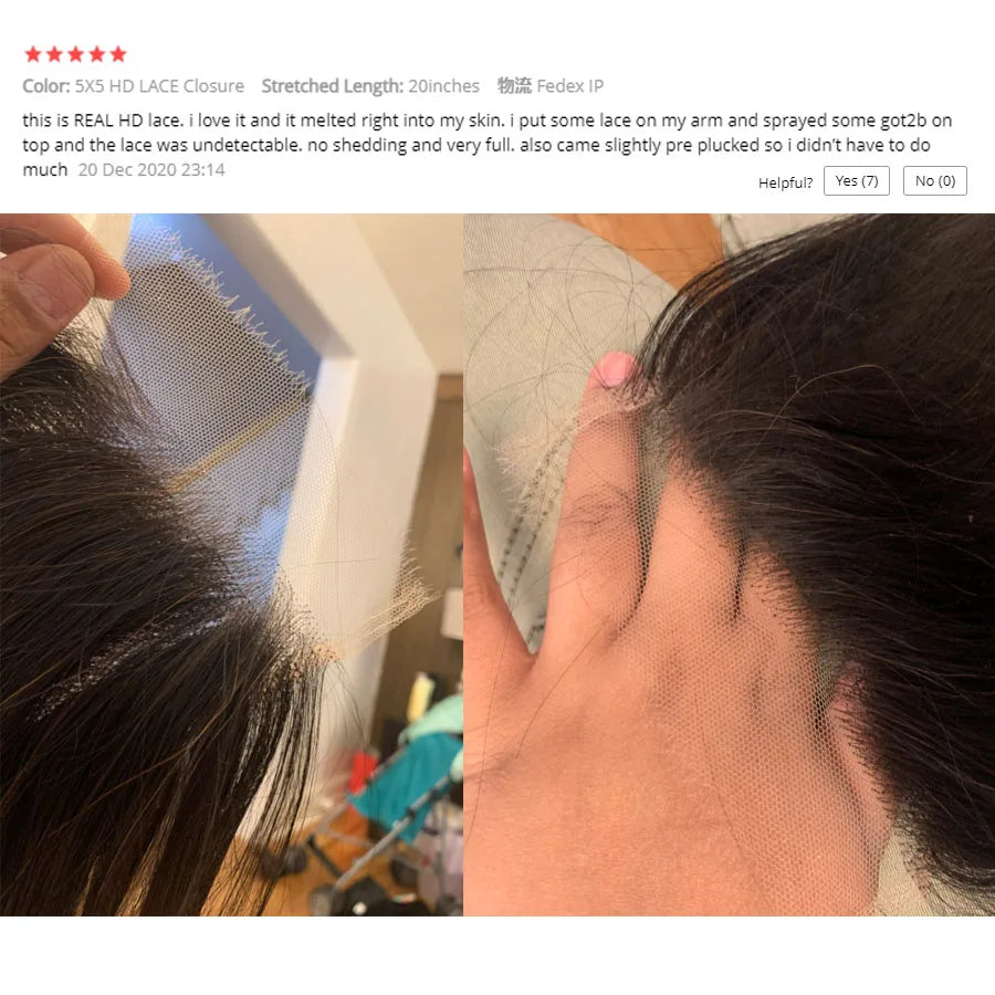 HD Lace Pre Plucked Frontal Human Hair Straight Virgin Hair