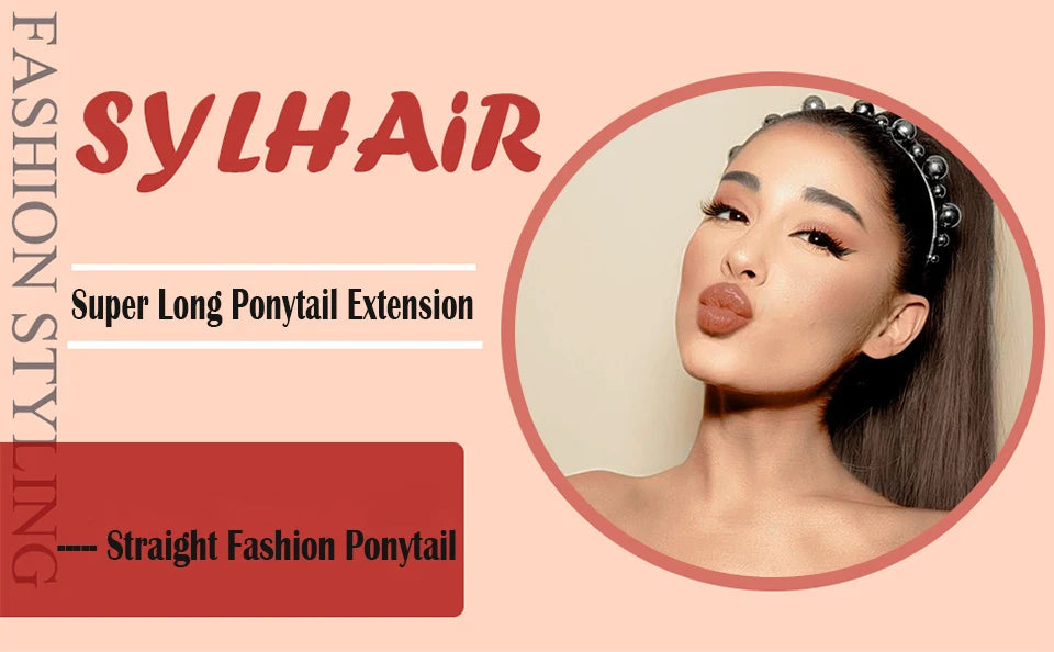 Long Straight Wrap Around Ponytail - Synthetic Hair, Various Colors Available