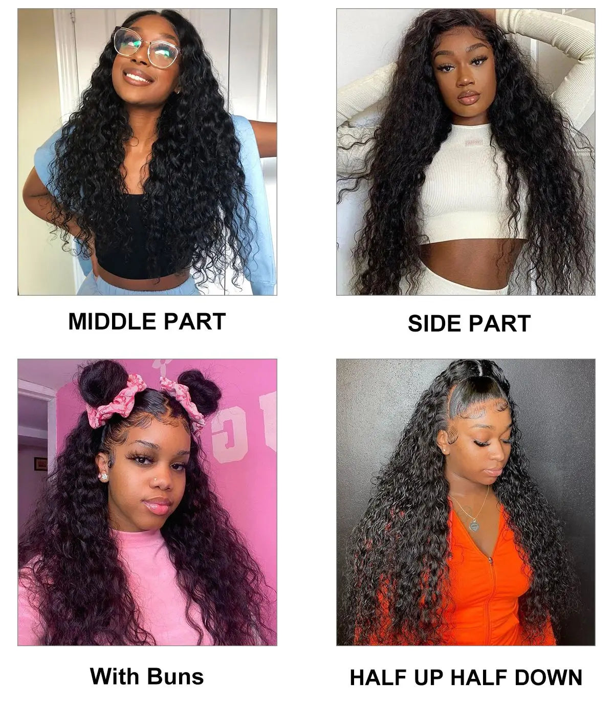 Water Wave Bundles With Frontal Closure - Peruvian Human Hair