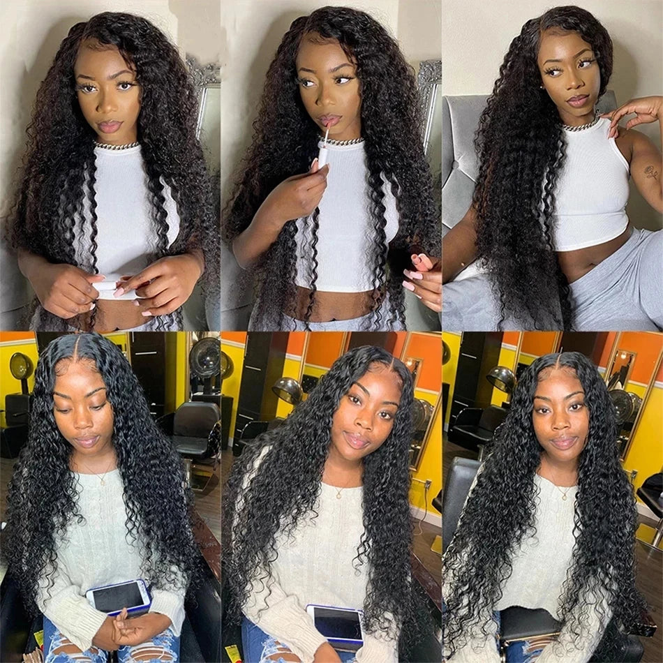Water Wave Bundles With Frontal Closure - Peruvian Human Hair